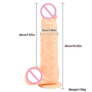 Nxyディルドメスマスターベーター吸引カップシミュレーションペニス厚い肛門プラグ偽アダルトセックス製品220601
