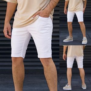 Short Overalls toptan satış-Erkekler kot rahat fit bot kesim erkekler rahat şortlar bahar cep sporları yaz vücut geliştirme denim kısa pantolon jeansmen s