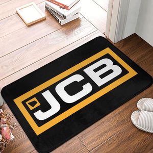 Halılar JCB Logo DIY Baskı Pusek Yatak Odası Modern Polyeste Giriş Balkon Halı Dekor Zemin Halı Mat Banyo