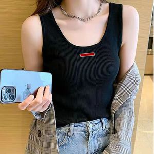 Womens T Shirts Soft Silk Knits Sleeveless Tank Woman Tees Shirts Vest Women Slim Vests Shirt Design Summer Lady Short Tops Breathable Cheap Sale AAA Quality