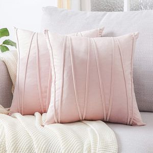 Caso de almofada de veludo da caixa de travesseiro 45x45cm cinza rosa bege s para almofadas decoração de casa retro moderno nórdico travesseiro 45x45 220623