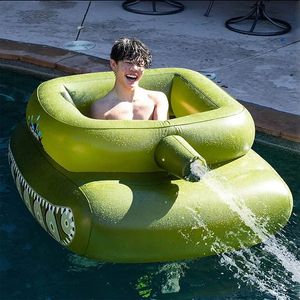 Jets Anings. venda por atacado-Tanques de jato infláveis de parques aquáticos tanques de natação tipos jatos de água anel de carro blindado gunia de dinossauros bordas adultas de círculo de círculo flutuante