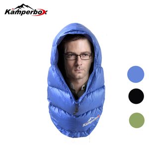 Kamperbox Winter Hat For Men Down Balacava Vandring Beanie för Ultralight Sleeping Bag Men's Winter Hat 220620