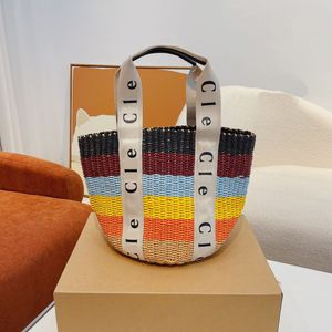 Kvinnor handväskor designer tote shopping väska handväska kvinnor vävda väskor mat korg mode all-match klassiska handväskor gatutrend totes