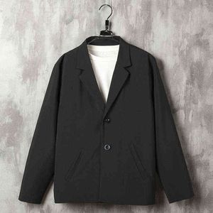 Loose Jacket Men Pair Unisex Boyfriend Retro Korean Suit Oversize Long Sleeves Men Blazer Slim Fit Black Suit Jacket xl L220718