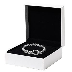 925 Sterling Silver Link Bracelets Bracelets Fit Pandora Beads Charms Women Prezent z oryginalnym pudełkiem logo 1PCS Drop Cippings
