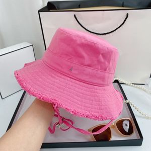 Chapéu de balde chapéus de designer de corda para homens mulheres laranja rosa tampa mens de beisebol Bob Bob fedora verão prevenir ao ar livre 2022 22080101r
