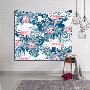 Flamingo Wall Tapeçaria Decoração da planta de topo de mesa impressa Picnic Mat Papada de viagem de praia 150230 cm150200 cm150130 cm