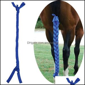 Braid Horse Protective Equipment Anti-Mosquito Flies Keep Warm Ponytail Equestrian Supplies Horsetail Bag Drop Delivery 2021 Pet Home Gard