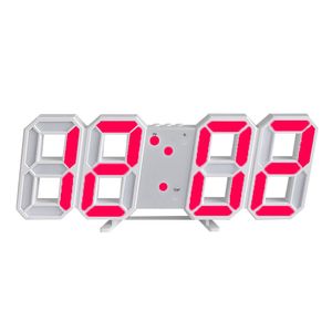 Nordic Digital Alarm Timer Orologi da parete Orologio da appendere Snooze Orologi da tavolo-Calendario Termometro Orologio elettronico digitale