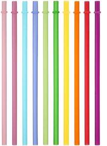 24cm Multi-Colored Reusable PP Plastic Straight Straws Wedding Bar Party Wine drink straws with individual bag