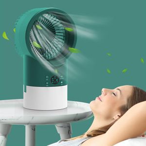 Su Fanı Soğutucu Spreyi toptan satış-Hava soğutucu masaüstü ev ofis artı su ve buz küçük elektrikli fan sprey yatak odası banyo261Z
