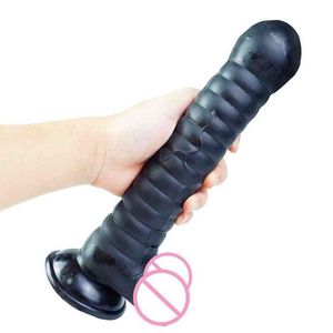 Nxy Dildos Simulation Super Large Penis Pull Bead Anal Plug Backyard Long Female Masturbation Appliance Massage Stick 0316