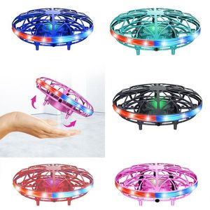 Colorful Anti Collision Flying Ball Toy Helicopter Magic Hand UFO Balls Aircraft Sensing Mini Induction Drone Kids Electric Electronic Toy
