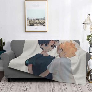 Blankets Omori Game Knitted Flannel Basil Sunny Ultra-Soft Throw Blanket For Car Sofa Couch Bed RugBlankets