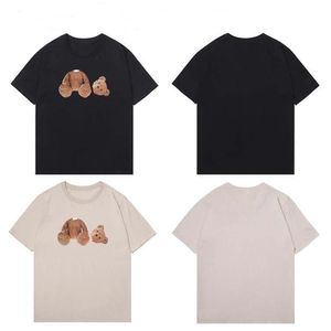 Mode t shirt designer tshirt palm tröjor för män pojke tjej svett tee skjortor tryck björn överdimensionerad andningsbara avslappnade änglar t-shirts 100% ren bomull S-5xl