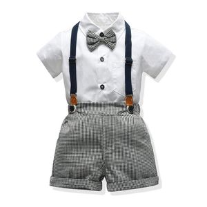 Fashion Summer Children Boys Clothes Sets Boy Gentleman 2Pcs Clothes Suit for Wedding and Party