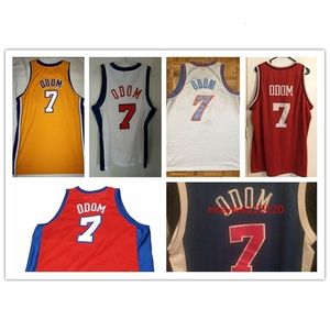 NC01 Basketbol Jersey College Clipper Lamar 7 Odom Jersey Gerileme Jersey Mesh Dikişli Nakış Odom Özel Büyük Boy S-5XL