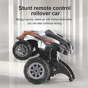 Programmable Rollover Stunt Car Watch Mini RC Remote Control Children s Electric Toy Christmas Gift 220608