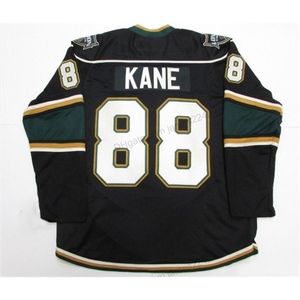 A buon mercato personalizzato retrò #88 Patrick Kane Hockey Jersey maschile bianco tutto cucito nero di qualsiasi dimensione 2xs-5xl nome o numero di alta qualità vintage