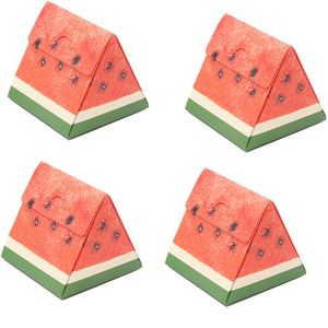 Party Favors Summer Wedding Watermelon Shaped Paper Candy Case Biscuits Candy Storage Cases