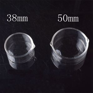 Cavestro di vetro anello olio piatto da posacenere 38 mm da 50 mm od dabber piatti per mini kit di tubi in vetro