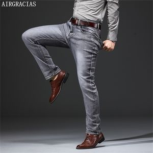 Airgracias Jeans Men الكلاسيكية الرجعية الحنين إلى المستقيم جينز جينز الرجال بالإضافة إلى حجم 28 38 الرجال سراويل طويلة السراويل LJ200903