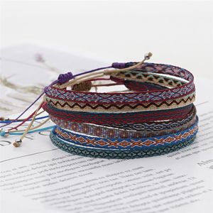 Vintage friendship handmade weave bracelet jewelry mens designer bracelet for woman green blue red balck South American Love Bracelets Teen Girls Gift Multicolor