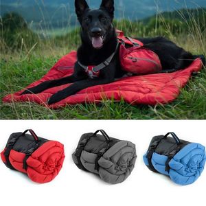 3 Colors Outdoor Dog Bed Blanket Portable Dog Cushion Mat Waterproof Outdoor Kennel Foldable Pet Beds Couch For Small Large Dogs 201124