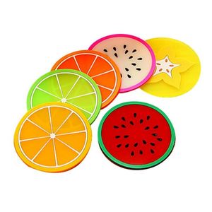 Kitchen Gadgets Silicone Cup Coaster Creative Fruit Style Heat Resistant Placemat Cute Fruit Drink Table Mat Kitchen Accessories