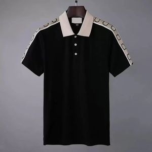 Men's Embroidered Polo Shirts Summer Casual Tops T-Shirts Fashion Unisex High Street Tees