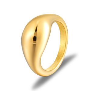Pierścień Dla Mężczyzna Kobiety Unisex Pierścionki Moda Raindrop Jewelry 18K Pozłacane Eternal Love Ring Akcesoria z biżuterią Worzniki Pochette Bijoux Hurtownie