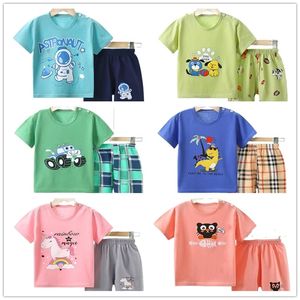 Детская одежда набор детская мультипликационная шпатная футболка для футболки для футболки для мальчиков Девочки Детские одежды 220620