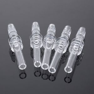 10mm 14mm 18mm Quartz Tips Röktillbehör för mini Nectar Collector Kit Quartzs Nail Dabber Filter Tips Gratis Sändning GQB19-21