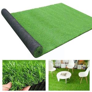 Decorative Flowers & Wreaths 100-200cm Thickness Artificial Lawn Carpet Fake Turf Floor Craft Landscape Decor Grass Garden Mat Diy Pad Outdo