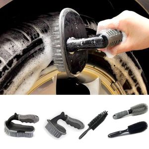 Bilsvamp Beauty Hub Brush Special Tire Cleaning Interior Floorliner mattan Klädsel Detaljer Mjuk fiber Tvättverktygscar