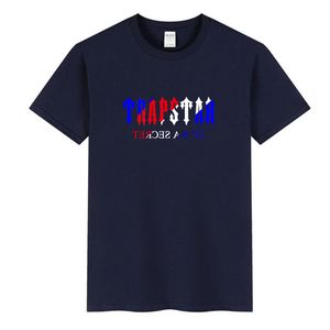 Trapstar tee% 100 pamuk mürettebat yaka tişört erkekler gündelik yüksek kaliteli yaz kısa kollu erkek tişörtler moda temel tişört erkek c4