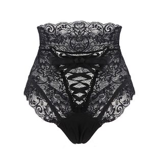 Amazing Sexy Panties Mulheres Mulheres Hight Tanks Lace e G Strings Roupa íntima Ladies Hollow Out Underpants Intimates Lingerie 220511