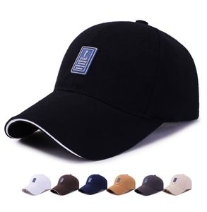 Berretto da baseball regolabile da uomo in cotone ricamato da donna Cappellino da sole solido per sport all'aria aperta per papà Cappellino snapback