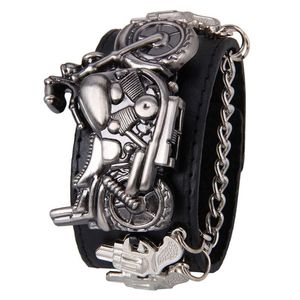 Orologi da polso antico cranio in pelle orologio da cranio uomo polso in stile pirata amante maschio amante quarzo donna reloj mujeres