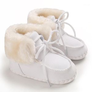 Pierwsze Walkers Winter Multicolor Mid-Tube Plus wełniane ciepłe buty Buties Snowfield dla niemowląt maluchów z gumy bez poślizgu buty