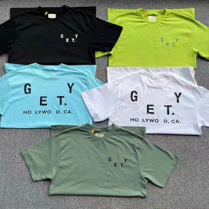 Designer T-shirts för män Casual T-shirts Bekväma för män och kvinnor Bokstavstryck 100 % bomull Galleryes T-shirts GD88547