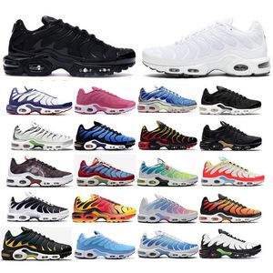 Tn Plus running shoes mens SE Triple black White Hyper blue Rainbow Sustainable Neon Green Red Pastel Burgundy Oreo women Breathable sneakers sports trainers 36-46
