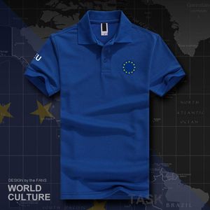 Herrpikétröjor Europeiska unionen United In Diversity EU EUR-skjortor Herr Kortärmade märken tryckta för land 2022 Cotton Nation Team 20 Herr Herr