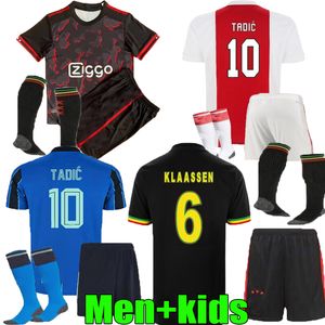 21 Ajaxs Red Home Away Third Marley Soccer Jerseys Black Kit Cruyff Haller Antony Football Shirts Mannen Kids Sets Uniformen