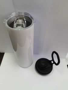 New hot selling! Double twisted straw lids Sublimation 20oz tumbler water bottles