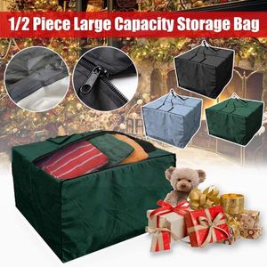 Storage Bags Square Cushion Bag Outdoor Garden Furniture Water With Pad Cover Resistant 61 Carrying Zipper Prote A7o8Storage
