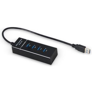 USB-порт PS4. оптовых-4 в USB Super Speed до Гбит с портов USB Hub Splitter Black Adapter для PS4 для Slim для Pro