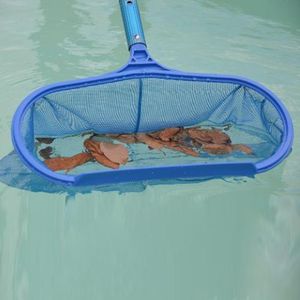 1pc Piscina de salvamento Salvage Soprador de folhas fino malha fine skimmer Limpeza Rake de limpeza 220622