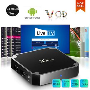 Wholesale x96 android tv box for sale - Group buy X96 mini android tv box With Year Different Live and Vod S905W Quad Core GB GB G Wifi K Media Player2394